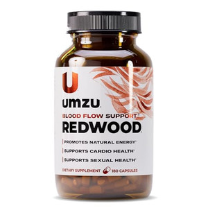UMZU Redwood Nitric Oxide Booster, (30 Day Supply)  Vitamin C, Garlic & Horse Chestnut  Healthy Circulation & Endurance  Daily Cardiovascular Supp