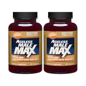 Ageless Male Max Total Testosterone Booster Supplement for Men, 120 Caplets