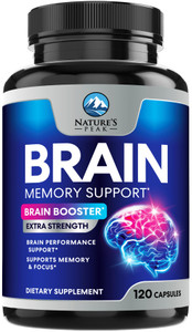 Brain Memory Supplement - 3X Strength Nootropics for Concentration, Clarity & Focus Support - Brain Health Cognitive Vitamins with Bacopa, Phosphatid