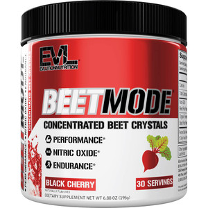 Evlution Nutrition BeetMode - Beet Root Powder - Nitric Oxide Booster - Black Cherry Flavor - Pre or Post-Workout Supplement for Enhanced Energy & Pe