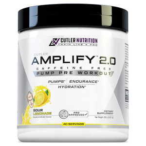 Cutler Nutrition Amplify Pump Pre Workout Caffeine Free Nitric Oxide Booster containing Arginine and Citrulline Pre-Workout for Maximum Pumps Sour Le