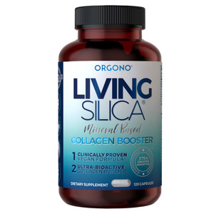 Living Silica ORGONO Mineral-Based Collagen Booster Capsules | Silica-Based | Supports Collagen & Elastin for Joint & Bone Support, Glowing Skin, Str