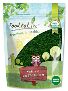 Food to Live Organic Algae Powder Mix, 1 Pound  Spirulina and Chlorella 50/50 Blend, Non-GMO, Rich in Chlorophyll, Raw, Pure, Vegan Superfood, Bulk,