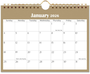 Mini Calendar 2026, 2026-2027 Mini Wall Calendar Run from January 2026 to June 2027, 6.4'' x 8.5'', Small Calendar for Desk, Kitchen, RVs, Bulletin B