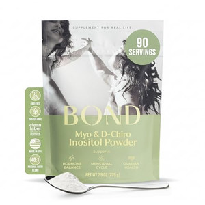 Bond Myo-Inositol & D-Chiro Inositol Powder  Hormone Balance, Cycle Regularity & Ovarian Support Supplement for Women  40:1 Ratio Formula  Vegan,