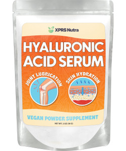 XPRS Nutra Hyaluronic Acid Powder - 14 Grams of Pure Hyaluronic Acid Serum Powder - DIY Serum for Face and Skin - Food and Cosmetic Grade Pure (2 oz)