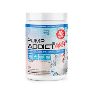 Believe Supplements - Pump Addict Max Pre-Workout Powder - Enhanced Energy, Focus, and Endurance (40 Serving, White Slushie)