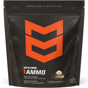 MTN OPS Ammo Meal Replacement Shake Powder  19g Protein, 10g Flaxseed, 4.5g Whole Foods, Real Fruits & Vegetables  Daily Nutrition & On-the-Go Fuel