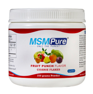 KALA HEALTH MSMPure Fruit Punch Flavored Coarse MSM Powder Flakes  US-Made MSM for Joint Health, Skin Appearance, and Hair & Nail Support  8.8 oz,