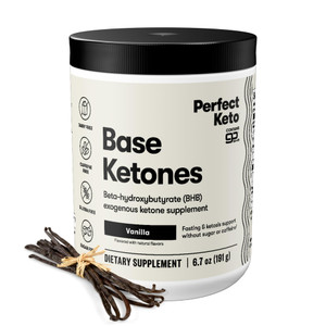 Perfect Keto Exogenous Ketones Powder, BHB Salts Supplement for Ketosis & Fasting, Plus Electrolytes for Hydration, Caffeine Free Energy, Keto Diet,