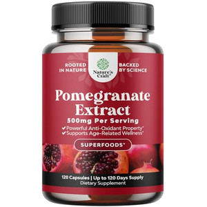 Advanced Antioxidant Superfood Pomegranate Supplement - Natural Pomegranate Extract Polyphenols Supplement for Heart Health and Joint Support - Reds