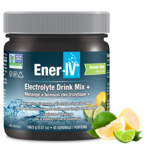 Ener-IV Electrolyte Drink Mix - Electrolytes Powder, Hydration Powder Drink, Hydrate Liquid Mix, Low Sugar Rehydration for Women & Men, Natural Flavo