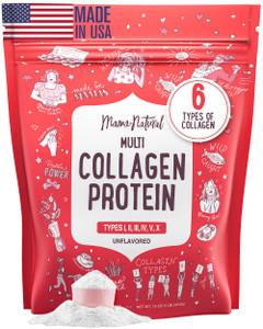 Multi Collagen Protein Powder Type I II III IV V X - Unflavored & Hydrolyzed 16Oz Pure Collagen Peptides Powder - Grass Fed Beef, Wild Fish Marine &