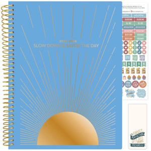 bloom daily planners 8.5" x 11" Academic Planner 2025-2026 (July 2025 - July 2026) - Weekly & Monthly Dated Agenda Organizer with Stickers & Tabs - C