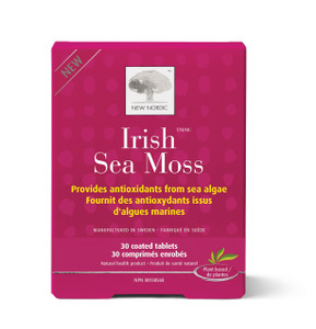 NEW NORDIC Irish Sea Moss Extract, Powerful Tri-Algae Complex with Pure Norwegian Kelp and Wakame Seaweed, Vegan & Gluten Free, Compressed Raw Powder