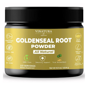 Goldenseal Root Powder - 4 oz, 113 Servings *USA Made & Tested* Pure Natural Goldenseal Root Powder Supplement