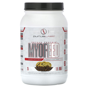 Purus Labs Myofeed Blended Protein | Ultra Filtered Whey Isolate & Concentrate | Soluble Fiber & Digestive Enzymes | 25 Servings (Chocolate Cookie Cr