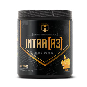 HOSSTILE Intra[R3] Intra Workout Powder, EAA & BCAA Drink with Carbs, Enhance Energy & Endurance, Build Lean Muscle & Improve Recovery, Orange, 20 Se