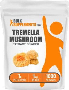 BulkSupplements.com Tremella Mushroom Extract - Tremella Fuciformis Extract, Mushroom Supplement - Vegan & Gluten Free, 1g per Serving, 1kg (2.2 lbs)
