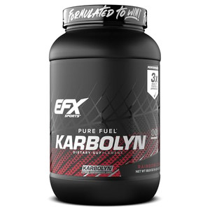 EFX Sports Karbolyn Fuel | Fast-Absorbing Carbohydrate Powder | Carb Load, Sustained Energy, Quick Recovery | Stimulant Free | 35 Servings (Rainbow C