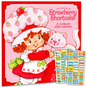 Strawberry Shortcake Calendar 2026 - Deluxe 2026 Strawberry Shortcake Wall Calendar Bundle with Over 100 Reminder Stickers (Gifts, Office Accessories
