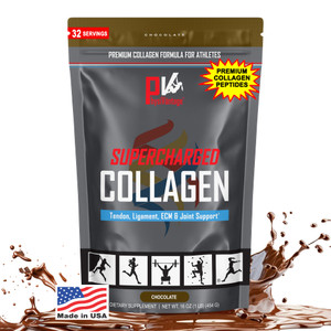 PhysiVantage Supercharged Collagen Peptides Powder - Hydrolyzed Collagen for Joint, Tendon, Ligament, & Skin Health Support - Chocolate, Keto, Paleo,