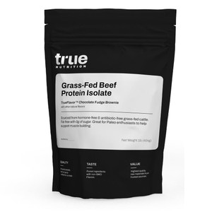 True Nutrition Grass Fed Beef Protein Powder Isolate - 29g of Paleo, Keto, Carnivore Beef Protein per Serving - Zero Carb, Fat Free, Gluten Free, Dai