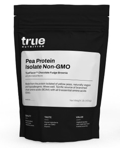 True Nutrition Pea Protein Powder Isolate - 25g Non-GMO Vegan Protein Powder per Serving - Low Carb, Low Fat, High Leucine - Gluten Free, Dairy Free,