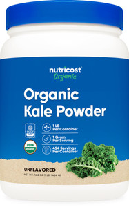 Nutricost Organic Kale Powder 1LB - All Natural, Non-GMO, Gluten Free, Certified USDA Organic Kale
