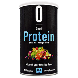 Omnitrition Omni Protein Shake Mix (No Sugar Added), Unflavored, 14.6 oz