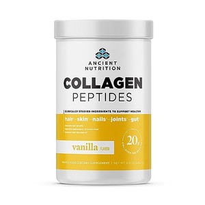 Ancient Nutrition Collagen Peptides, Collagen Peptides Powder, Vanilla Hydrolyzed Collagen, Supports Healthy Skin, Joints, Gut, Keto and Paleo Friend