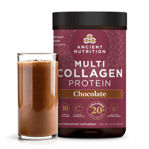 Ancient Nutrition Collagen Peptides Powder, Multi Collagen Protein, Women & Men, Vitamin C, Probiotics, Hydrolyzed Collagen, Supports Skin, Joints, G