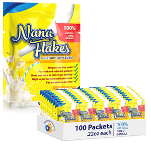 Nana Flakes 100% Pure Banana Flakes Medical Food Powder - Decrease Fat Intake & Natural Remedy for Diarrhea & Heart Burn - Great Source of Protein& F
