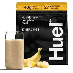 Huel Black Edition | Banana 40g Vegan Protein Powder | Nutritionally Complete Meal Replacement | 27 Vitamins and Minerals, Gluten Free | 17 Servings