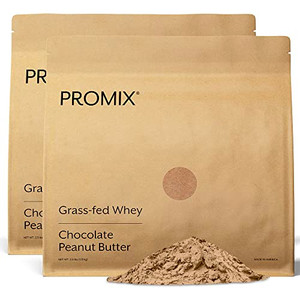 ProMix Nutrition Whey Protein Powder, Chocolate Peanut Butter - Grass-Fed & 100% All Natural - ­Post Workout Fitness & Nutrition Shakes, Smoothies, B