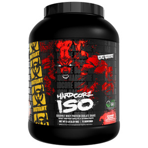 Mutant Hardcore ISO Whey Protein Isolate Powder Acts Fast to Help Recover, Build Muscle, Bulk and Strength, 5 lb - Strawberry Milkshake
