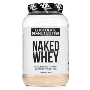 NAKED Whey Chocolate Peanut Butter Protein Powder, Grass Fed Whey, No GMO, No Soy, and Gluten Free. Nothing Artificial, Aid Growth and Recovery - 21