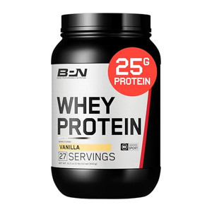 BARE PERFORMANCE NUTRITION, BPN Whey Protein + Casein Protein Powder Blend, Vanilla, 25g Protein per Serving Supports Lean Muscle Recovery, 27 Servin