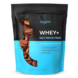 LEGION Whey+ Protein Whey Isolate from Grass Fed Cows - Whey Protein Isolate Powder Low Calorie, Non-GMO, Sugar Free, Lactose and Gluten Free, All Na