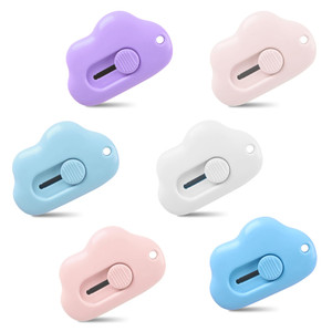 6-Piece mini Box Knife, Cloud Box Knife, Letter Opener, Box Opener, Suitable for Office, Home, School Stationery DIY Crafts;