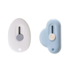 Duehut 2 PCS Mini Utility Knives Cloud Shaped Box Cutter, Mini Box Cutter,Opener Paper Envelope Slitter Carton Portable Cutter with Key Chain Hole,fo