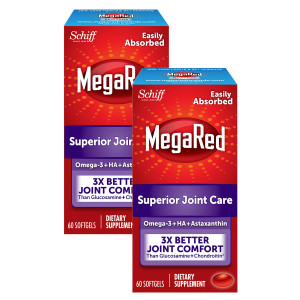 MegaRed 353mg Omega-3 Krill Oil Joint Care Supplement with EPA/DHA Fatty Acids, Antioxidants, Hyaluronic Acid, No Fishy Burp Aftertaste as with Fish