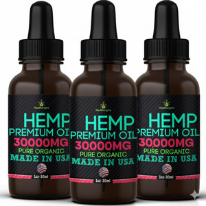 Hemp Oil -3 Pack-High Potensy Hemp Seed Oil-Made in USA, Organic Hempoil, Full Flavor Natural Benefits, for Skin, Relief, Sleep, Calm, Discomfort, Ma