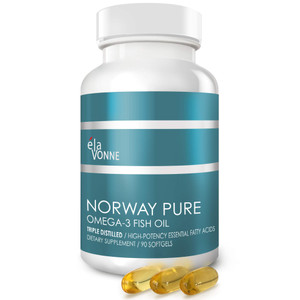 Norway Pure Omega-3 Fish Oil Softgels 2,400mg (90ct) - 4X Concentrated EPA & DHA, Triple Distilled, Burpless, Wild Caught, Skin & Hair, Joints, Heart