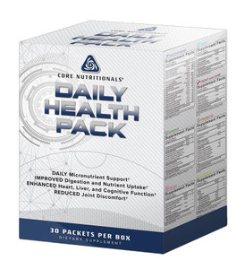Core Nutritionals Daily Health Pack | Micronutrients, Omega-3s, Probiotics, Reds & Greens | Support for Heart, Liver, Brain, Joints, & Digestion | 30