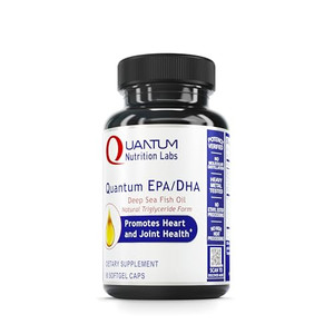 Quantum Nutrition Labs EPA DHA Fish Oil Softgels - Omega 3 Fish Oil, Omega 3 Supplement, EPA DHA, Omega 3 Fatty Acids Supplements for Women & Men, Na