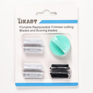 Likart 6-Pack Paper Cutter Replacement Blade kit,Compatible for Cricut Portable Trimmer/Basic Trimmer/Cricut Roll Holder,4 Cutting Blades & 2 Scoring