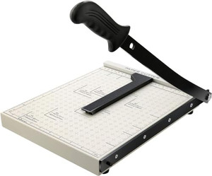 Paper Cutter for Cardstock Heavy Duty 12 inch, 12" Cut Length Guillotine Paper Trimmer for Cardstock Metal Base, 12 Sheets Capacity, for Home Office