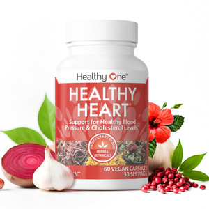 Healthy Heart - Promotes Healthy Cholesterol Circulation & Blood Pressure - Plaque - Cortisol - Arteries - LDL - HDL - CoQ10 - Hawthorne - Beet Root