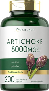 Carlyle Artichoke Extract Capsules | 200 Count | Non-GMO, Gluten Free Supplement